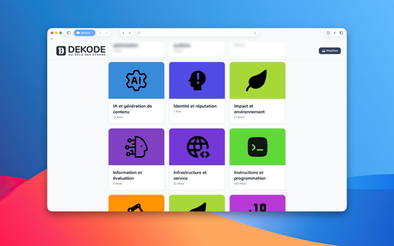 Image illustrant DEKODE HUB, une plateforme pédagogique souveraine.