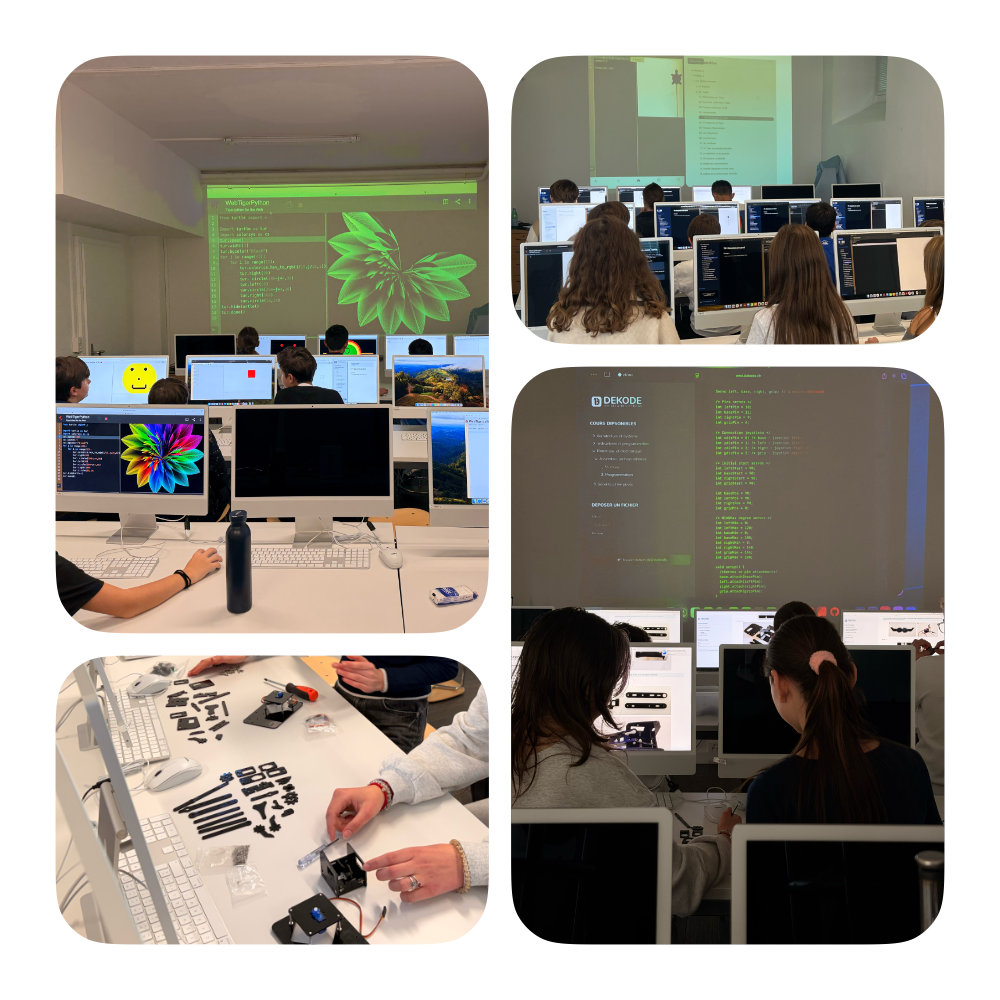 Cours DEKODE à l'École Nouvelle de la Suisse Romande (ENSR)
