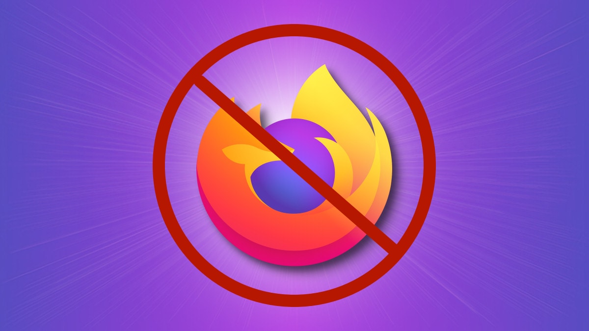 Illustration présentant une interdiction de firefox