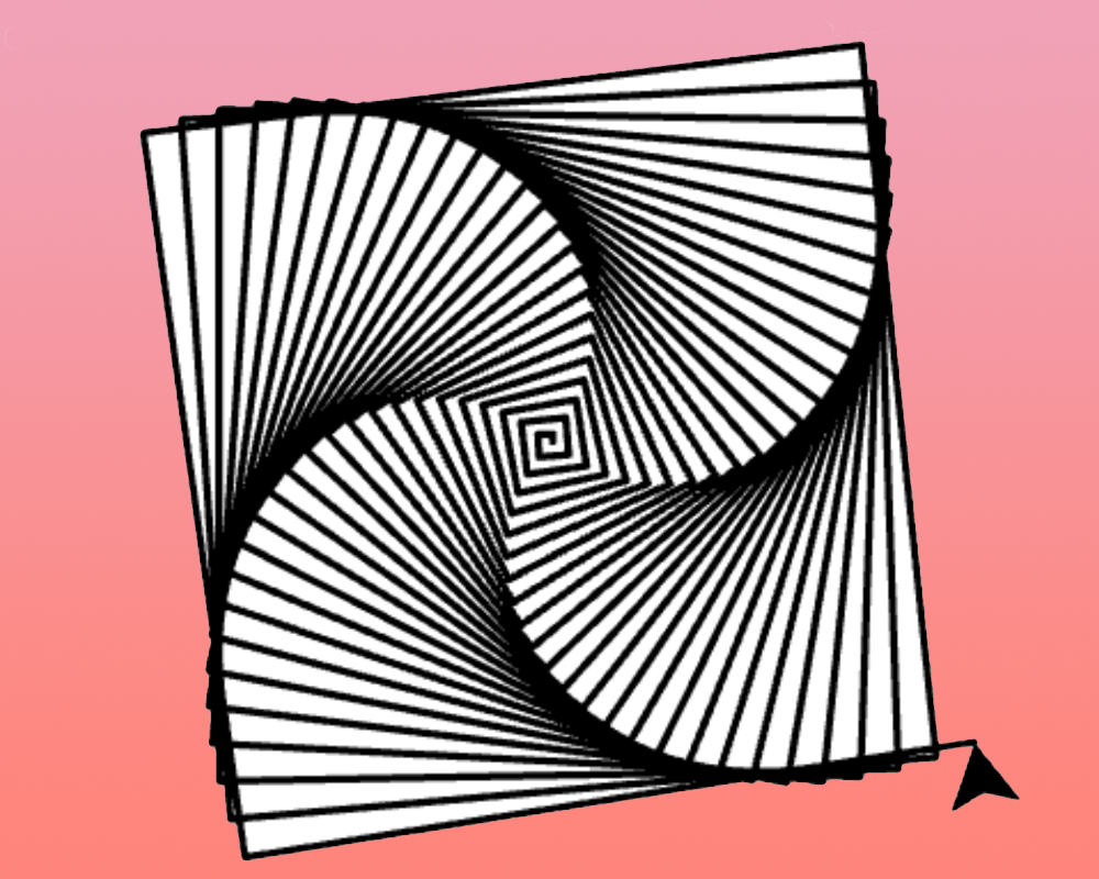 Illustration présentant une réalisation avec le module Turtle de Python